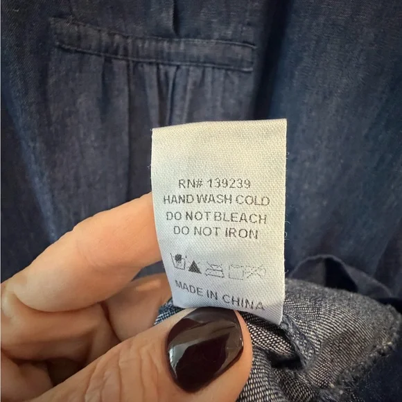 Pomander Place Long Sleeve Denim Dress - Picture 8 of 9